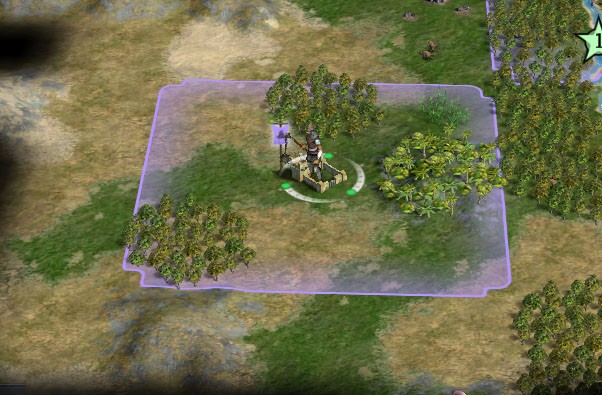 要塞扩展该单位所属玩家的边界至周边无主区域